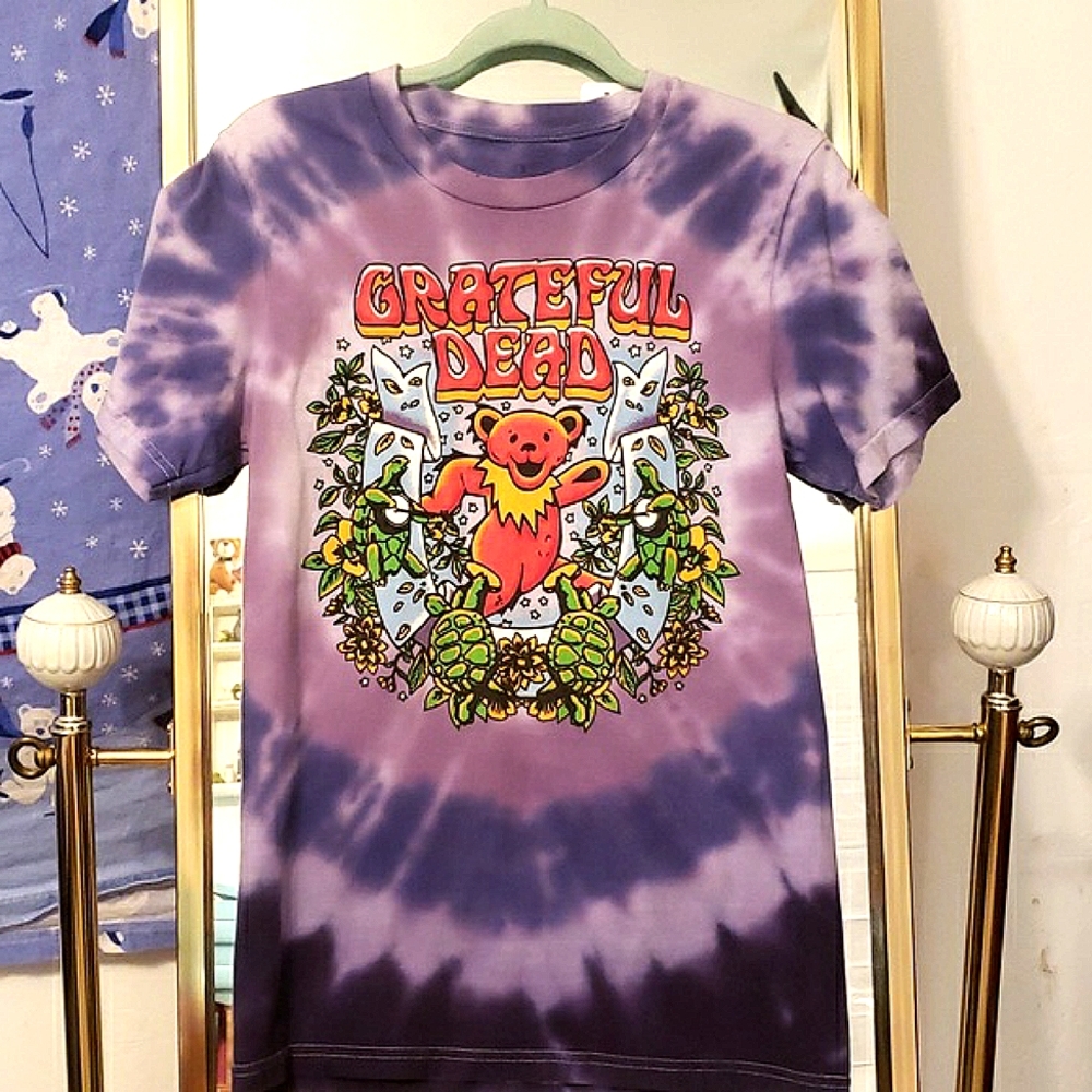 Purple tie dye 💜 GRATEFUL DEAD T SHIRT - Picture 1 of 5